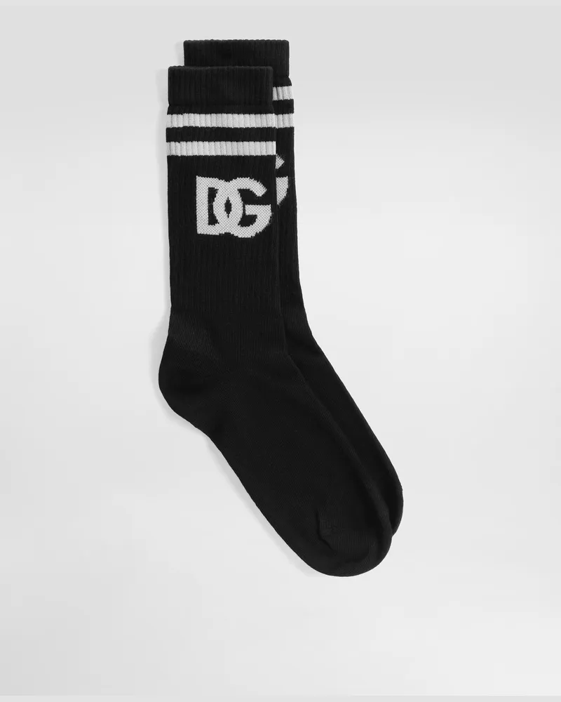Dolce & Gabbana Dg Logo Jacquard Shaved Sock - Mann Socken Multicolor Multicolor