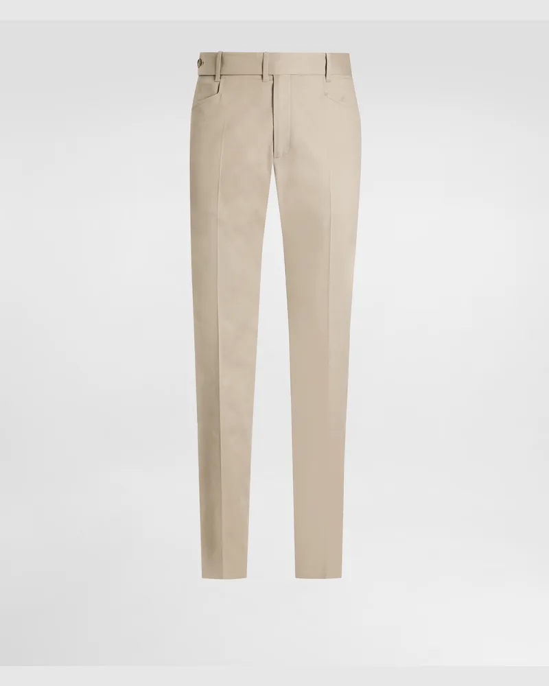 Dolce & Gabbana Cotton Gabardine Cargo Trousers - Mann Hosen Und Shorts Beige Beige