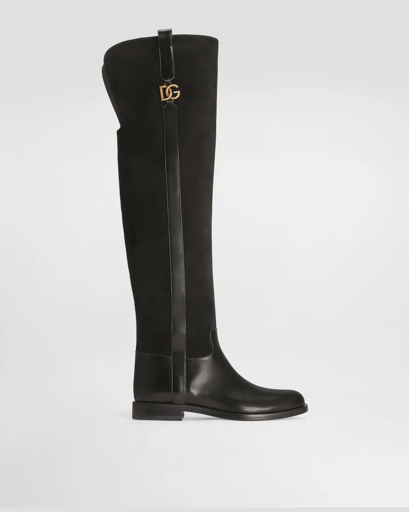 Dolce & Gabbana Cavallerizzo - Frau Stiefel Und Siefeletten Schwarz Schwarz