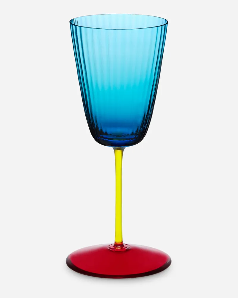 Dolce & Gabbana Hand-blown Murano White Wine Glass - Weingläser Mehrfarbig Mehrfarbig