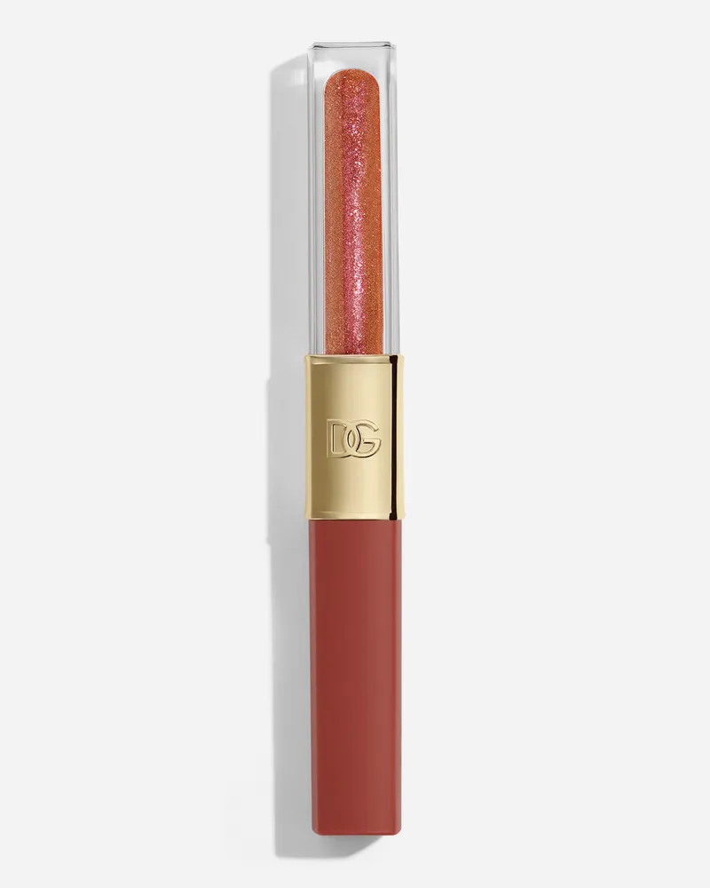 Dolce & Gabbana Make It Double! - Woman Flüssige Lippenstifte 01 Orange Squeeze - Warmes Nude & Schimmerndes Orange 01
