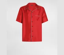 Hemd Hawaii Aus Seidentwill - Mann Hemden Red