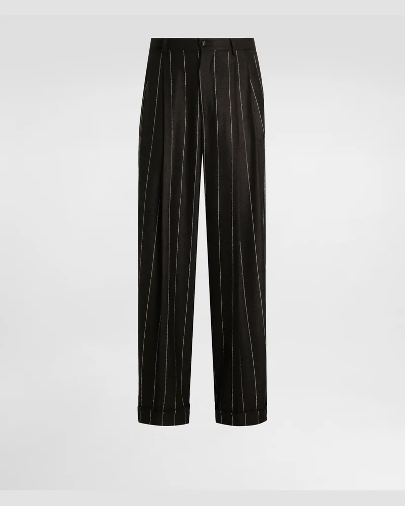 Dolce & Gabbana Pinstriped Flannel Trousers - Mann Hosen Und Shorts #n/d Multicolor