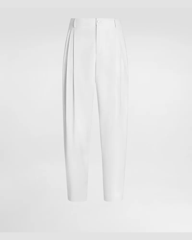 Dolce & Gabbana Hose Aus Mikroripp - Mann Hosen Und Shorts Wei 