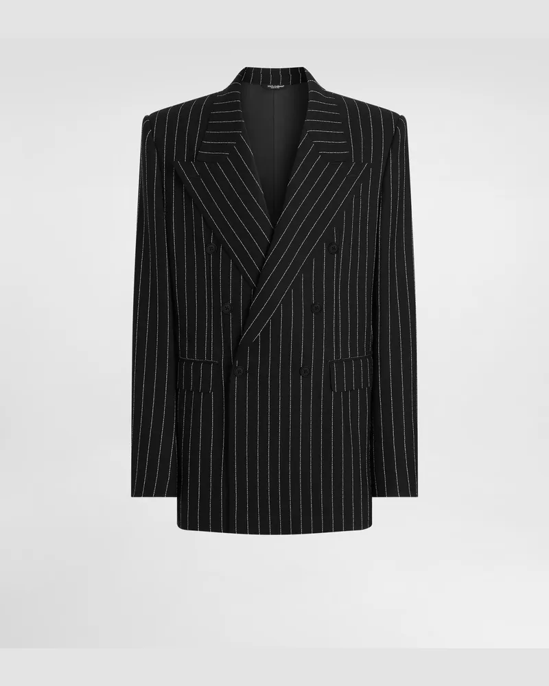 Dolce & Gabbana Double-breasted Sicilia Pinstriped Wool Jacket - Mann Anzüge Und Blazer #n/d Multicolor
