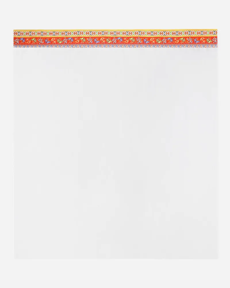 Dolce & Gabbana Cotton Sateen Flat Sheet - Bettwäsche Multicolor Multicolor
