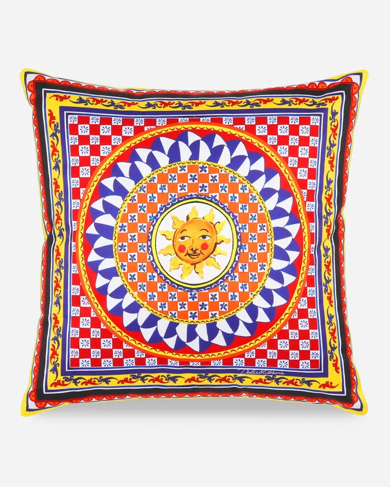 Dolce & Gabbana Duchesse Cotton Cushion Small - Kleine Kissen Mehrfarbig Mehrfarbig