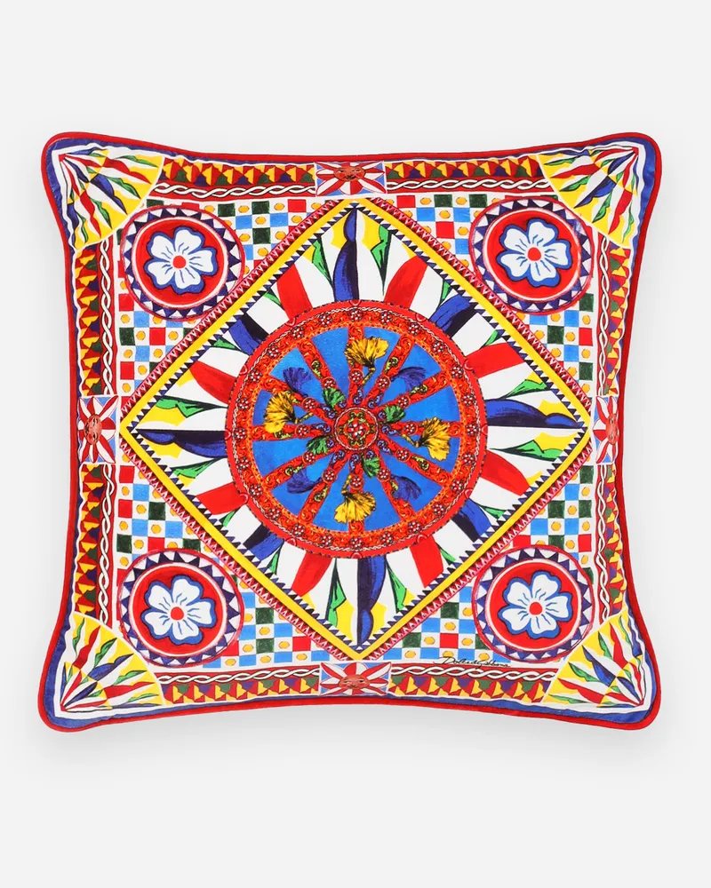 Dolce & Gabbana Velvet Cushion Small - Kleine Kissen Mehrfarbig Mehrfarbig