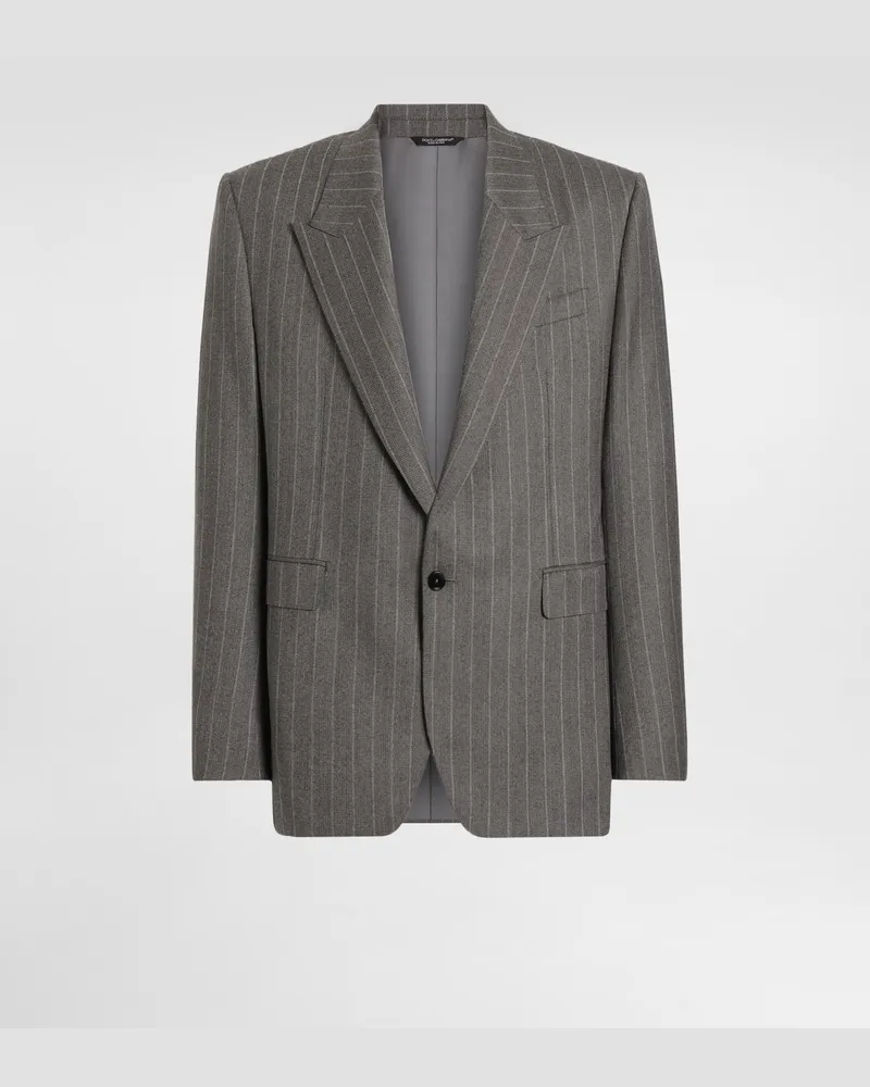 Dolce & Gabbana Palermo Single-breasted Pinstripe Wool Jacket - Mann Collection #n/d Mehrfarbig