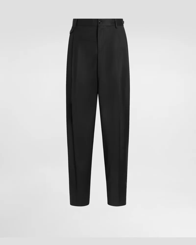 Dolce & Gabbana Hose Aus Flanell - Mann Hosen Und Shorts Schwarz 