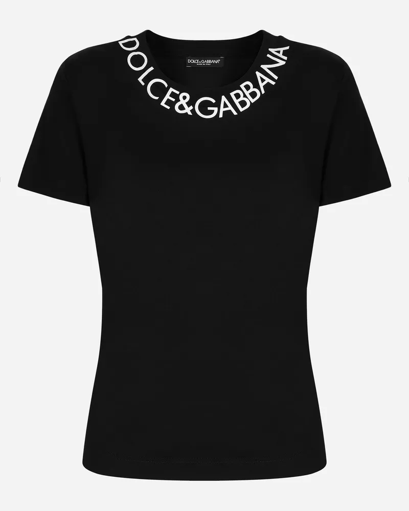Dolce & Gabbana T-shirt Manica Corta - Frau T-shirts Und Sweatshirts Schwarz Schwarz