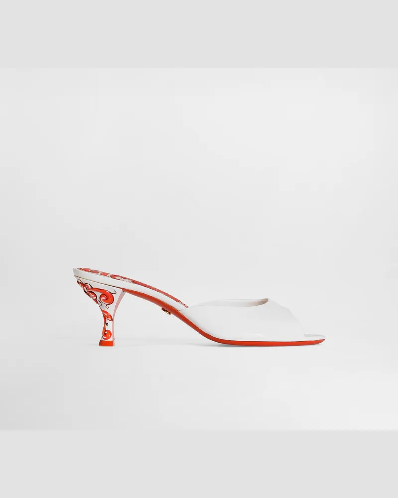 Dolce & Gabbana Ciabatta Tacco - Frau Pantoletten Und Mules Wei Weiss