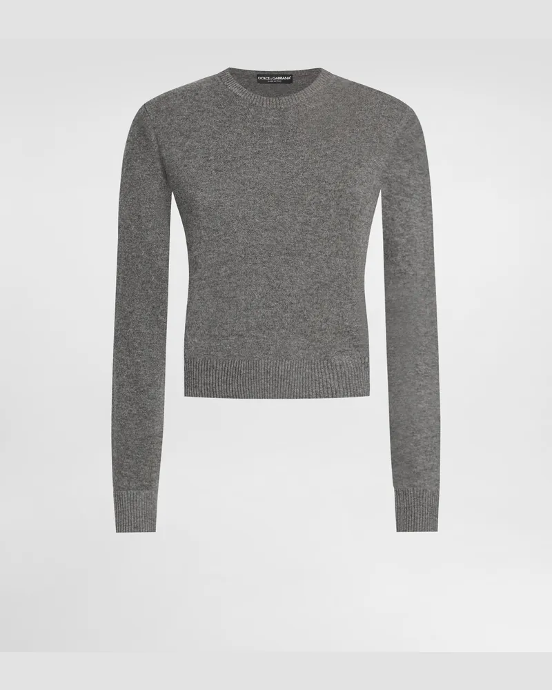 Dolce & Gabbana Pullover Aus Kaschmir - Frau Strickwaren Grau Grau