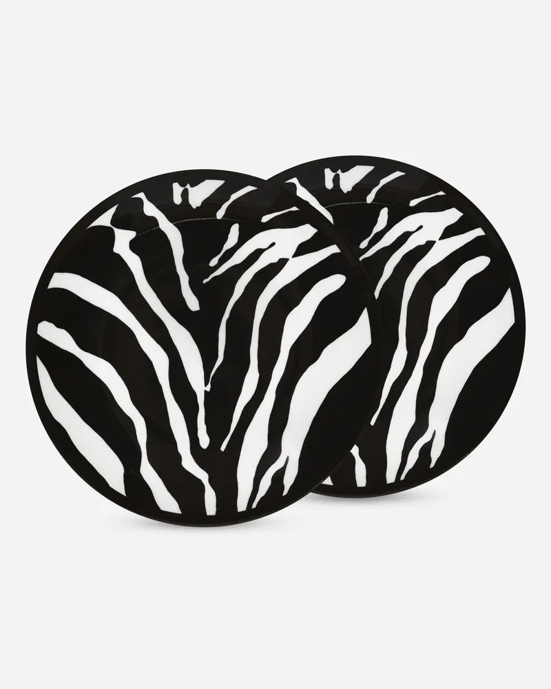 Dolce & Gabbana Set 2 Porcelain Bread Plates - Brotteller Mehrfarbig Mehrfarbig