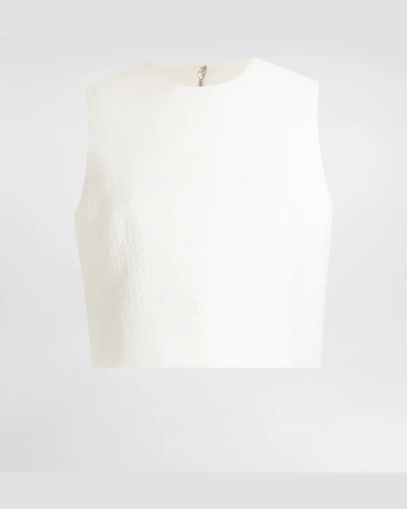 Dolce & Gabbana Stretch Mat Top - Frau Blusen Und Tops Wei White