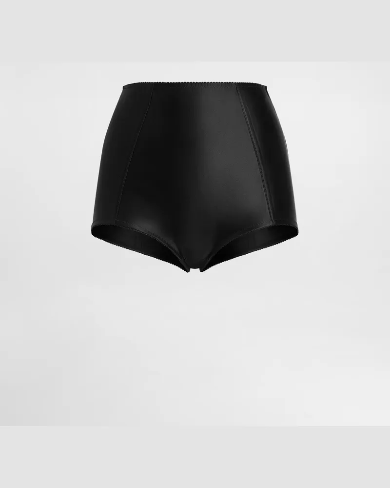 Dolce & Gabbana Satin Culottes Shorts - Frau Hosen Und Shorts Schwarz Black