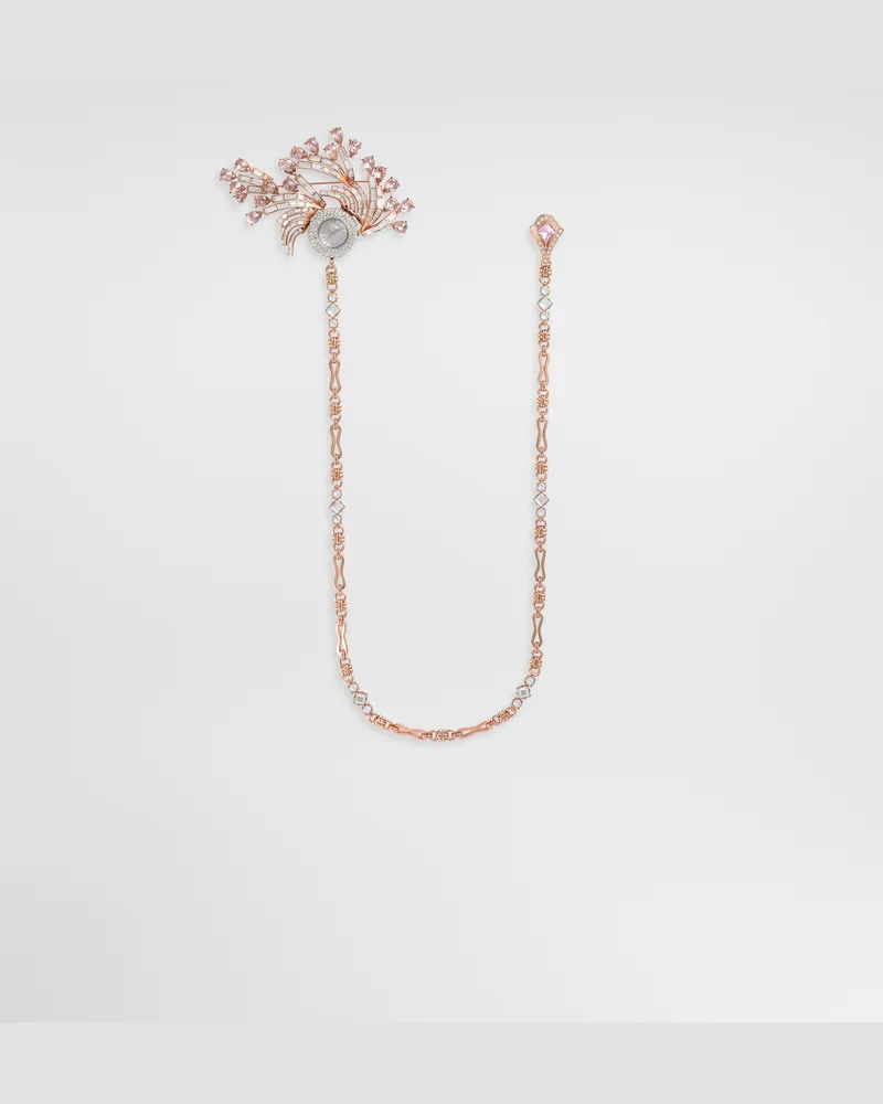 Dolce & Gabbana Uhrbrosche Mit Strass - Mann Bijoux Mehrfarbig Metall Mehrfarbig