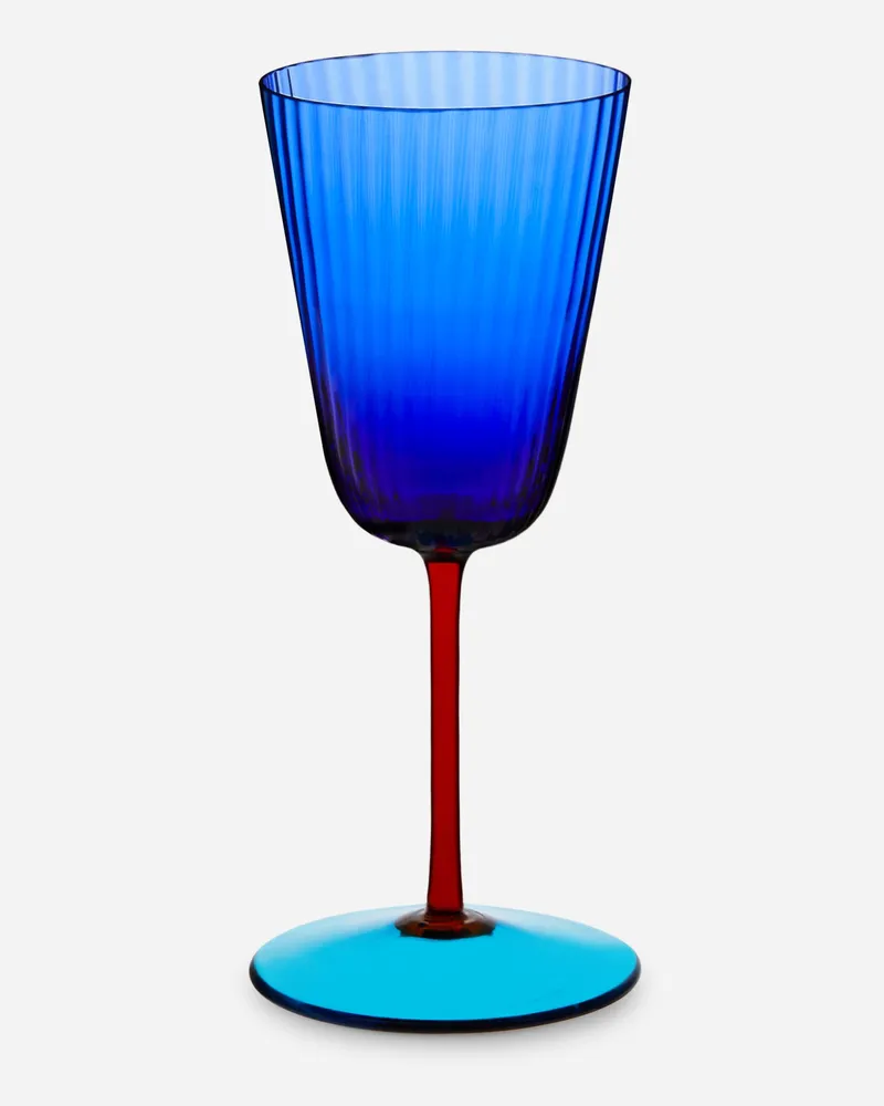 Dolce & Gabbana Hand-blown Murano White Wine Glass - Weingläser Mehrfarbig Mehrfarbig