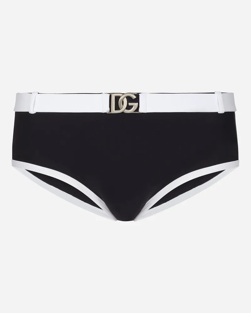 Dolce & Gabbana Badehose Brando David - Mann Beachwear Wei� Jersey Blau