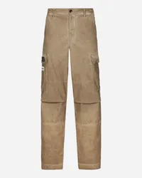 Dolce & Gabbana Cargohose aus Baumwolle Beige