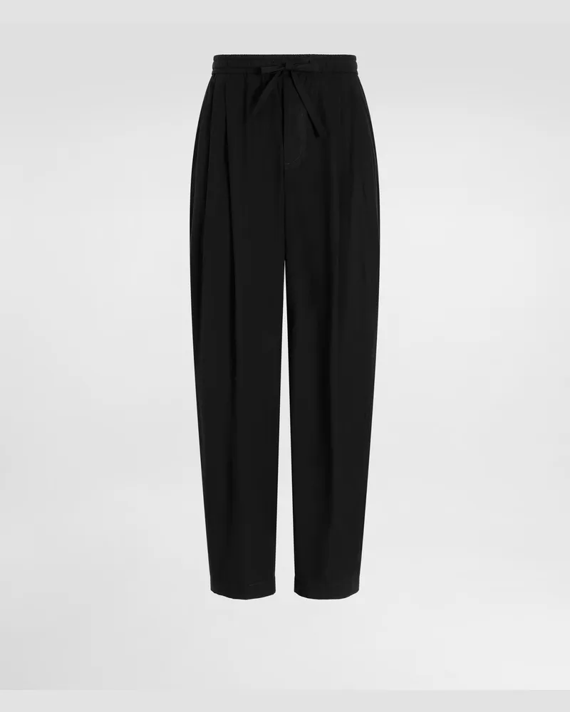 Dolce & Gabbana Hose Aus Popeline - Mann Hosen Und Shorts Schwarz Schwarz