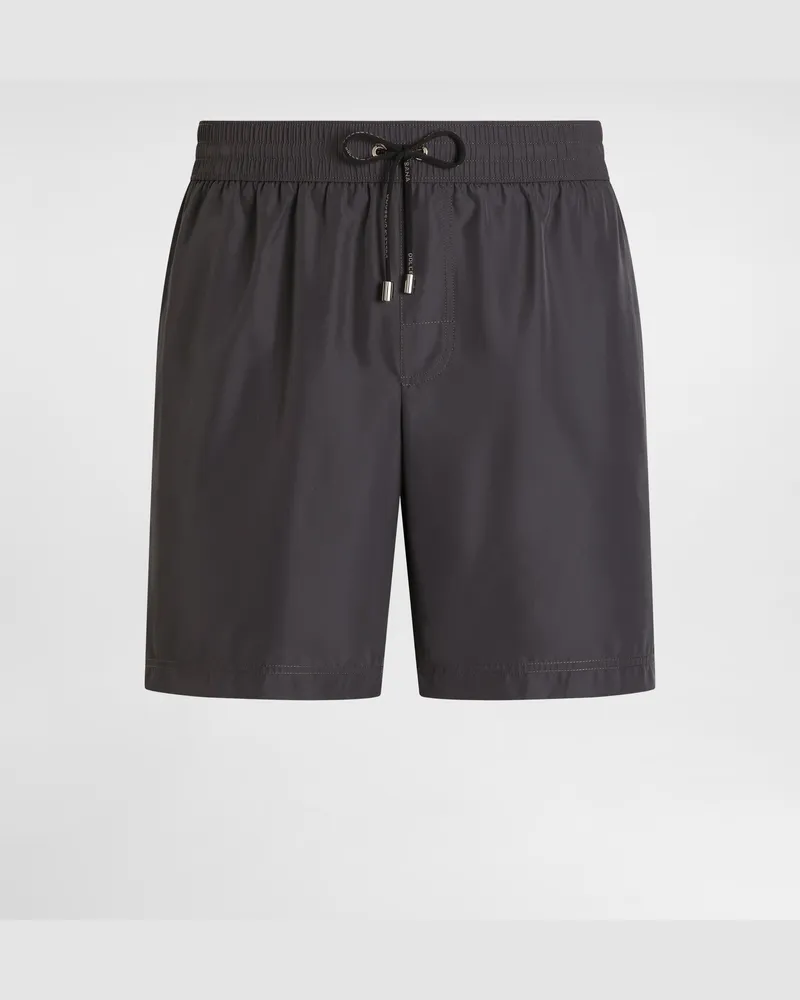 Dolce & Gabbana Mittellange Badeshorts - Mann Beachwear Grau Grau