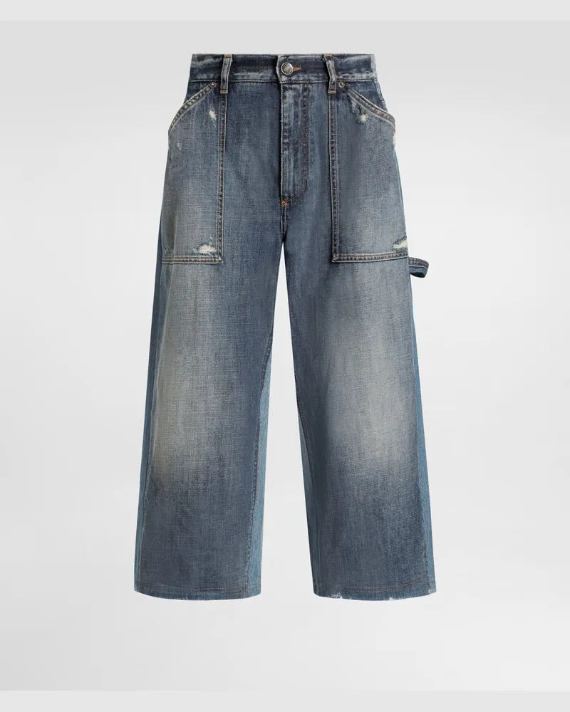 Dolce & Gabbana Denim Bermuda - Frau Denim Mehrfarbig Multicolor