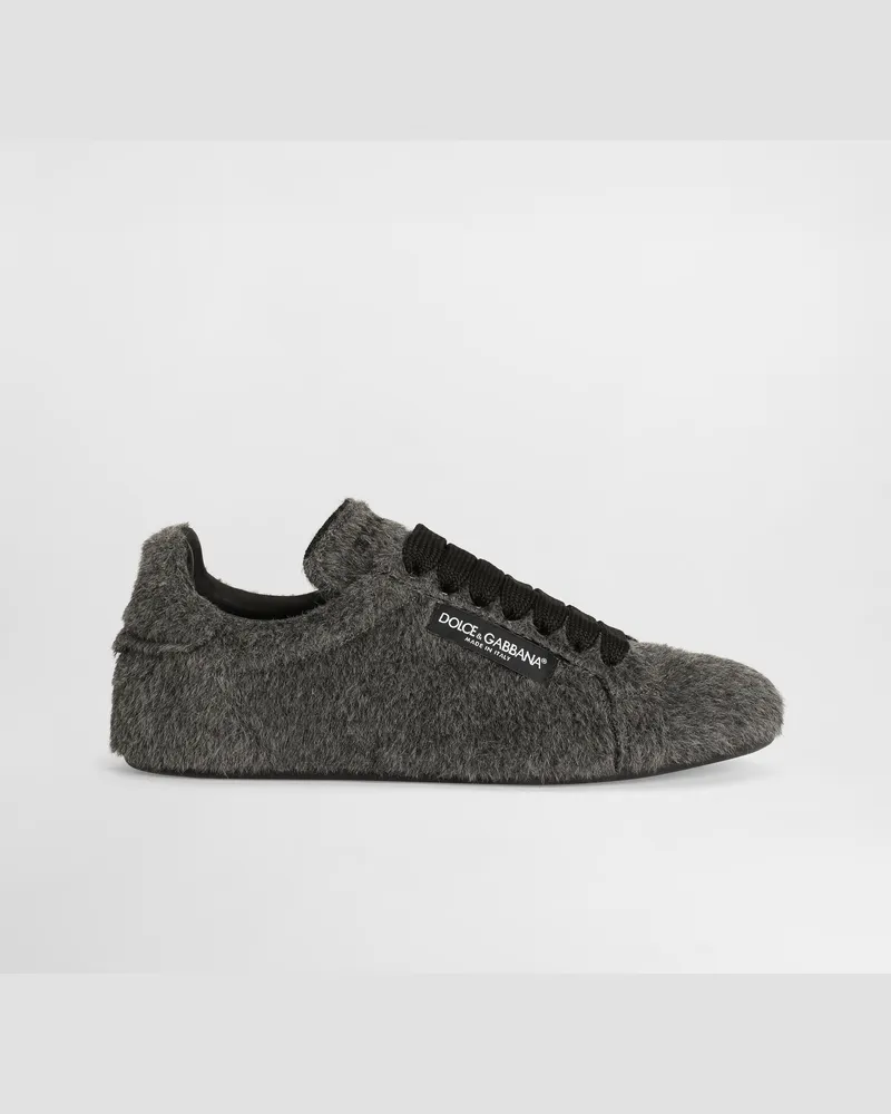 Dolce & Gabbana Schuhe Portofino Soft Aus Alpaka - Mann Sneakers Grau Grau