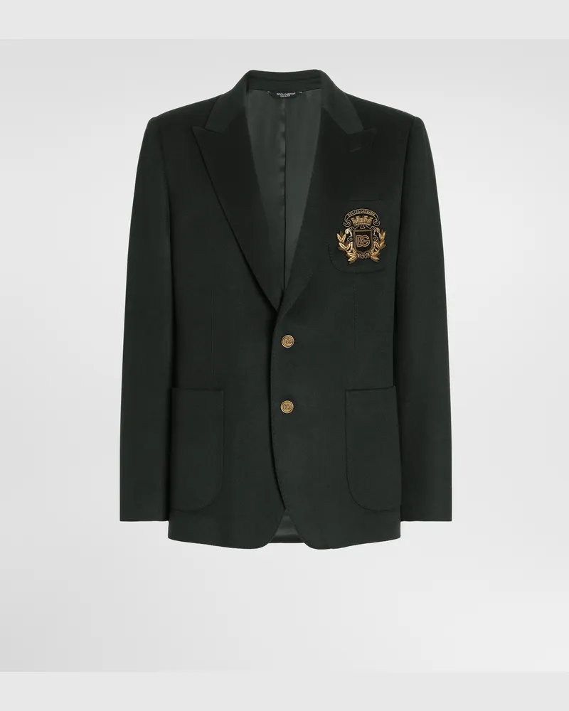 Dolce & Gabbana Einreihige Jacke Portofino Aus Kaschmir - Mann Anzüge Und Blazer Grün Grün
