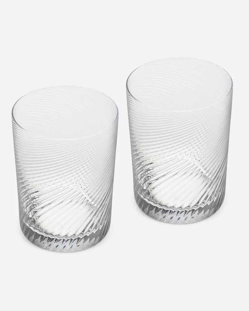 Dolce & Gabbana Set 2 Hand-blown Murano Water Glasses - Wassergläser Mehrfarbig Mehrfarbig