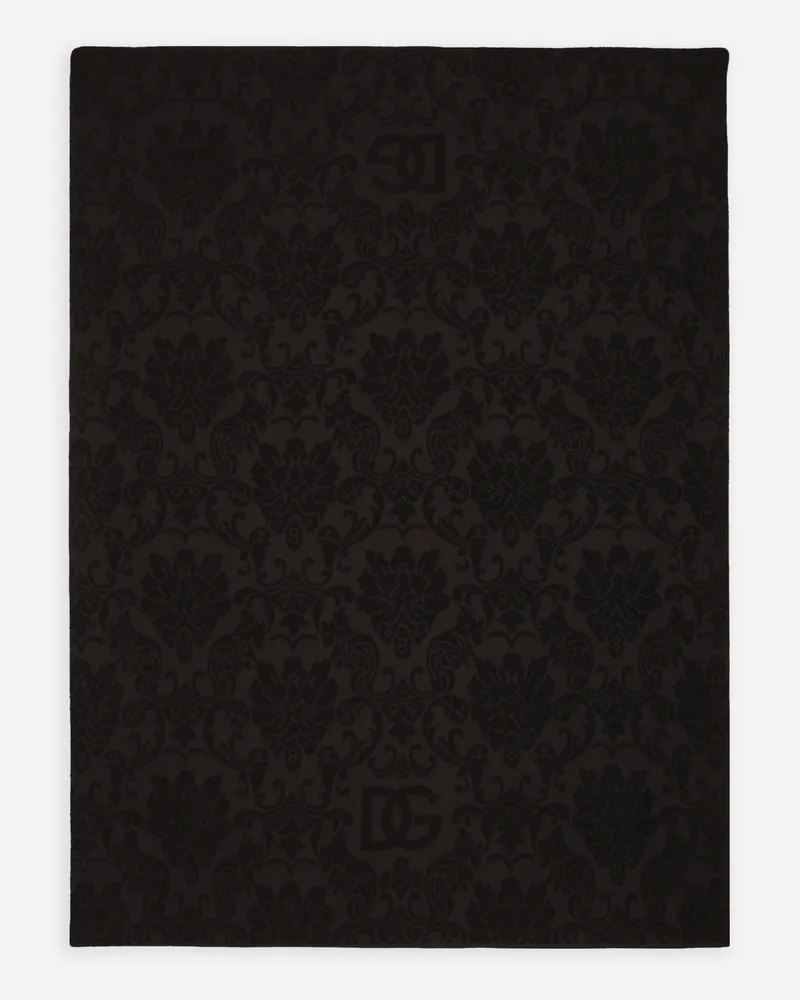 Dolce & Gabbana Beach Towel In Cotton Terry Jacquard - Handtücher In Monochromem Design Mehrfarbig Mehrfarbig