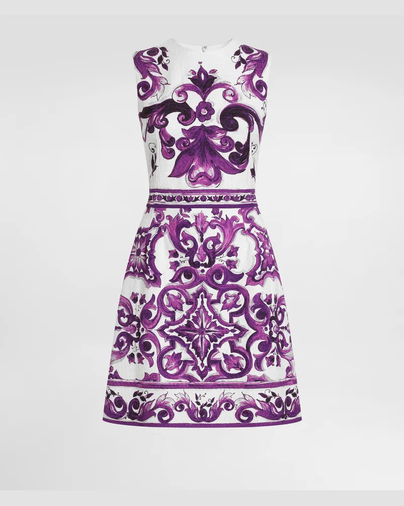 Dolce & Gabbana Majolica-print Sleeveless Dress - Frau Kleider Multicolor Multicolor