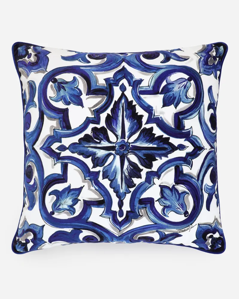 Dolce & Gabbana Velvet Cushion Large - Große Kissen Mehrfarbig Mehrfarbig