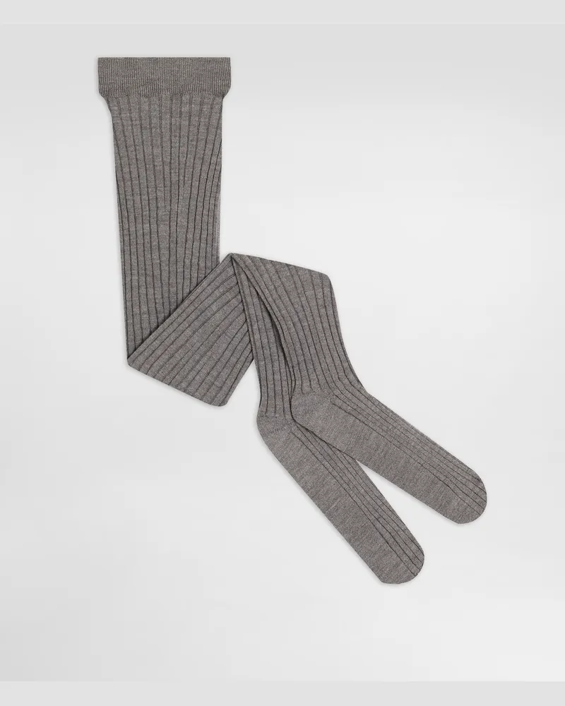 Dolce & Gabbana Hold-up Socks - Frau Socken Grau Grau