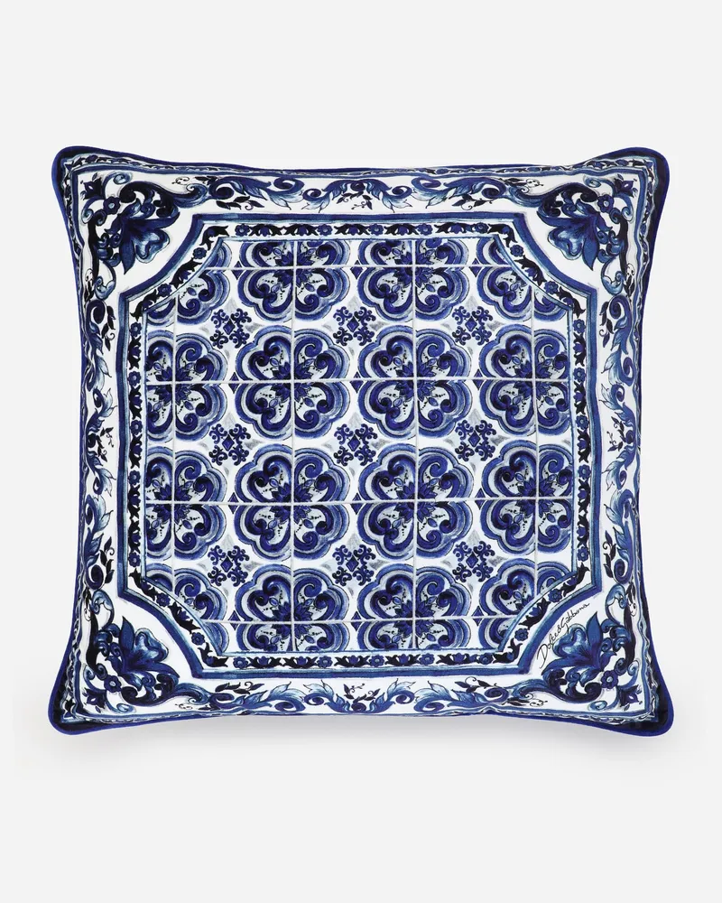 Dolce & Gabbana Velvet Cushion Medium - Mittelgroße Kissen Mehrfarbig Mehrfarbig