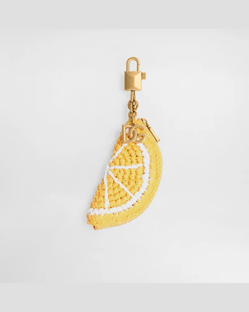 Dolce & Gabbana P.chiavi Pelletteria - Frau Collection Yellow Yellow