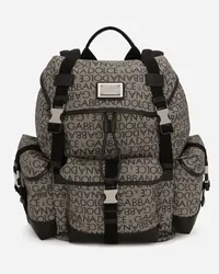 Dolce & Gabbana Rucksack aus Jacquard Mehrfarbig