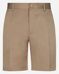 Dolce & Gabbana Bermudas aus Seidenduchesse Beige