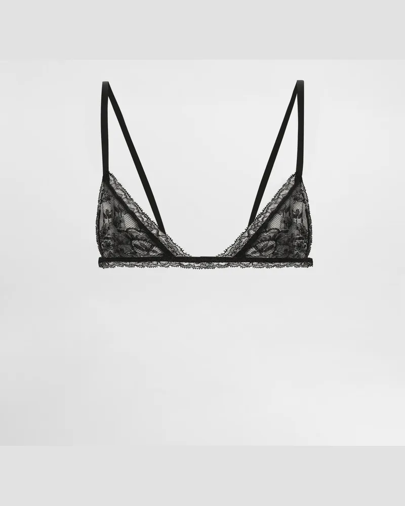 Dolce & Gabbana Lace Bra - Frau Unterwäsche Schwarz Schwarz