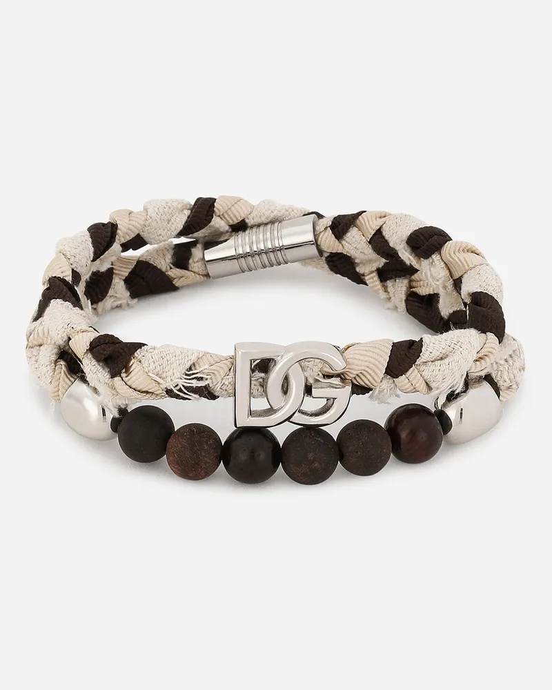Dolce & Gabbana Geflochtenes Armband - Mann Bijoux Mehrfarbig Metall Mehrfarbig