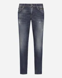 Dolce & Gabbana Jeans Slim aus Stretchdenim Mehrfarbig