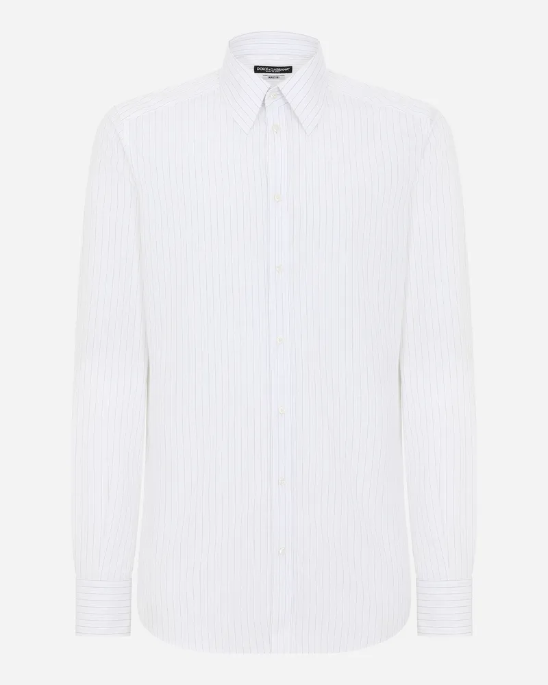 Dolce & Gabbana Hemd Martini Aus Gestreifter Baumwolle - Mann Hemden #n/d Baumwolle Mehrfarbig