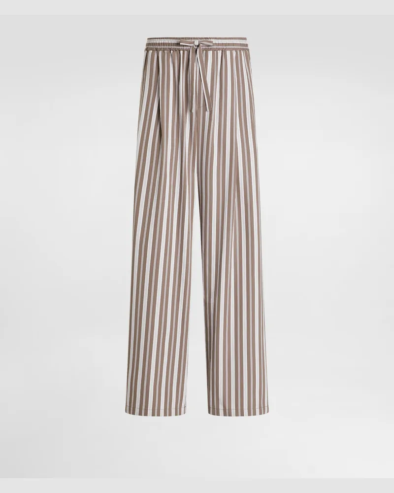 Dolce & Gabbana Striped Poplin Vanity Trousers - Mann Hosen Und Shorts Mehrfarbig Multicolor