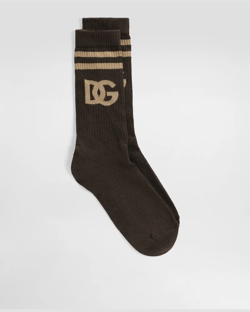 Dolce & Gabbana Dg Logo Shaved Sock - Mann Socken Multicolor Multicolor