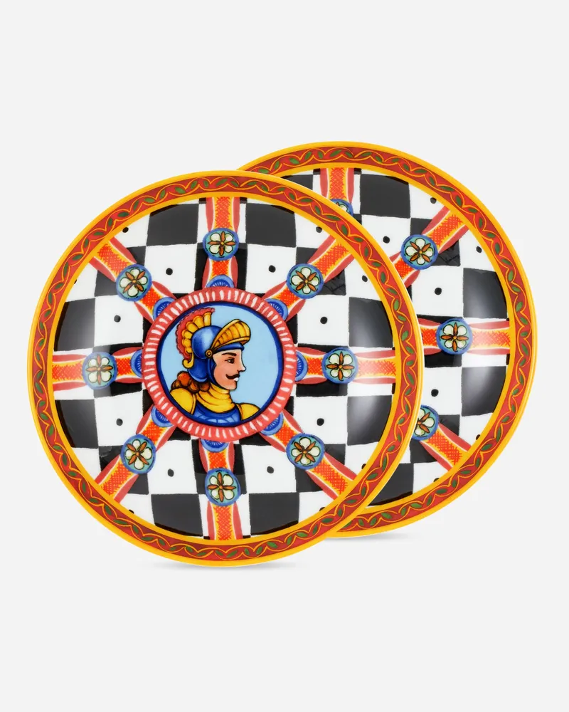 Dolce & Gabbana Set 2 Porcelain Soup Plates - Suppenteller Mehrfarbig Mehrfarbig