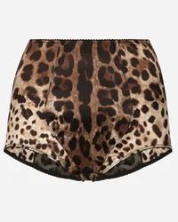 Dolce & Gabbana Ein Leoprint veredelt die unverwechselbare Taillenpanty von Dolce&Gabbana. Man trägt sie zu transparenten Kleidern; um dem Look einen glamourösen Touch zu verleihen Mehrfarbig