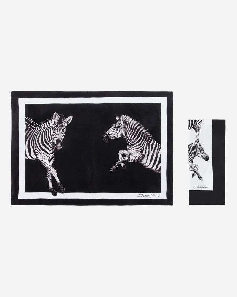 Dolce & Gabbana Set Platzdeckchen Und Serviette Aus Leinen - Sets Platzdeckchen Und Serviette Mehrfarbig Mehrfarbig