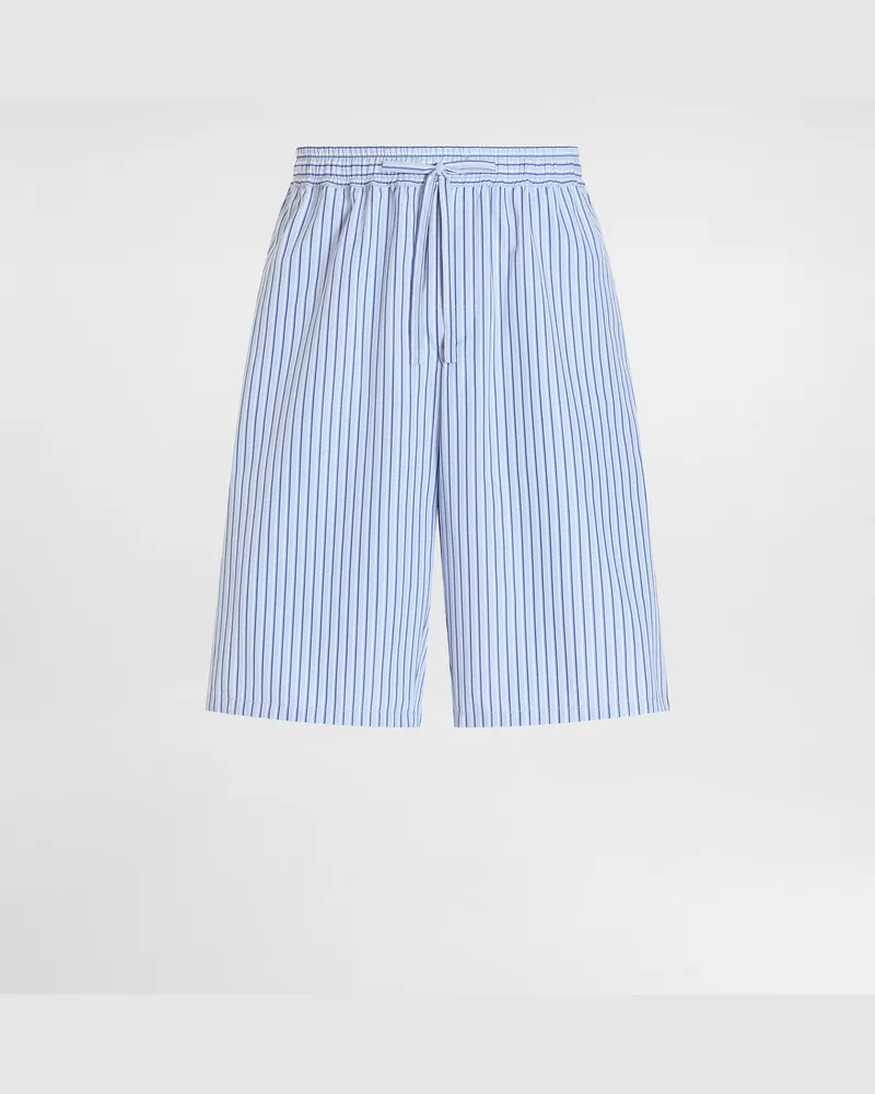 Dolce & Gabbana Striped Poplin Bermuda Shorts - Mann Hosen Und Shorts Mehrfarbig Multicolor