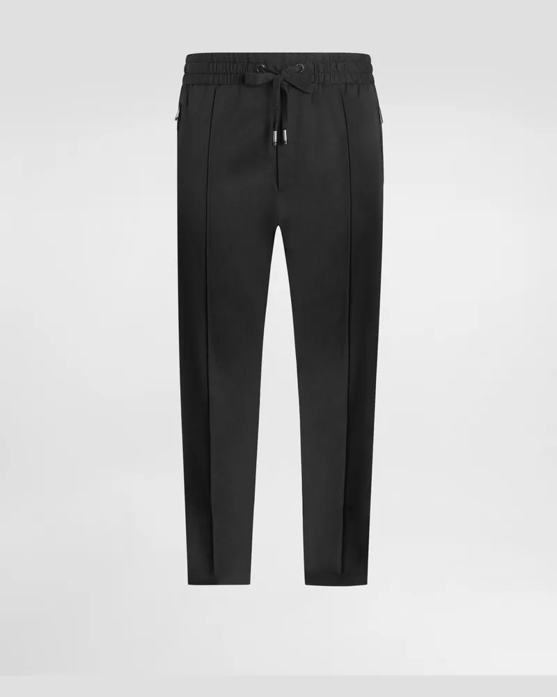 Dolce & Gabbana Jogginghose Aus Technischer Wolle - Mann Hosen Und Shorts Grau Grau