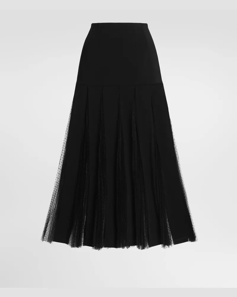 Dolce & Gabbana Rock Aus Jersey - Frau Collection Schwarz Viskose Schwarz